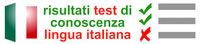 Risultati testi di conoscenza italiana